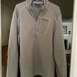 Marmot Gray Zip Up Sweater